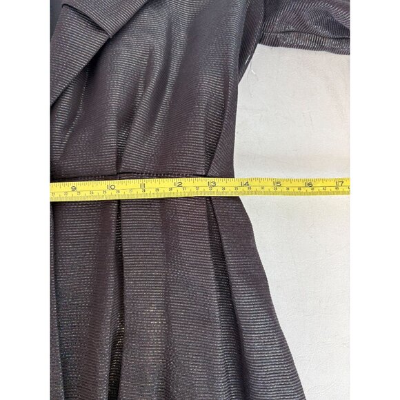 George Evening Belted Black Jacket, Women's Sz 10 - Picture 7 of 7